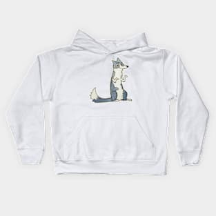 Border collie clever dog Kids Hoodie